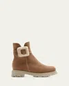 La Canadienne Dax Waterproof Genuine Shearling Lined Boot In Biscotti