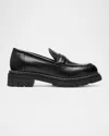 LA CANADIENNE DELLA LEATHER SLIP-ON LOAFERS