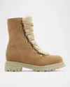La Canadienne Diego Genuine Shearling Waterproof Boot In Biscotti