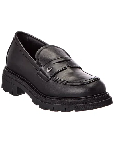 La Canadienne Doe Leather Loafer In Black