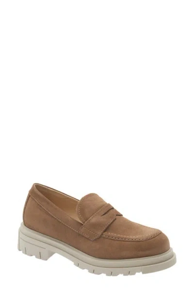 La Canadienne Domino Waterproof Penny Loafer In Brown