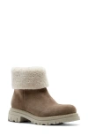 La Canadienne Dwayne Waterproof Genuine Shearling Cuff Bootie In Multi