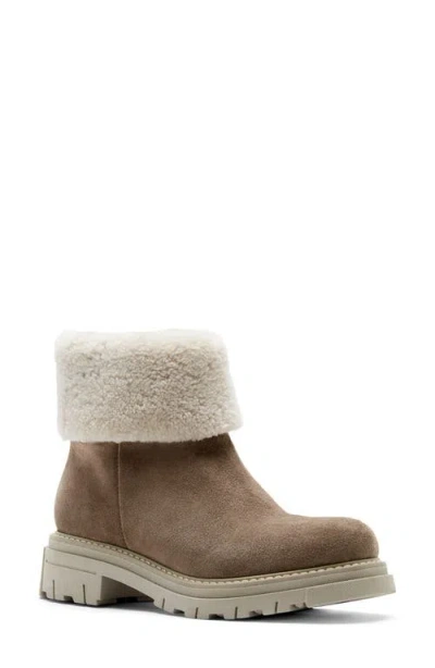 LA CANADIENNE LA CANADIENNE DWAYNE WATERPROOF GENUINE SHEARLING CUFF BOOTIE