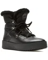 La Canadienne Eddie Nylon Shearling Lace-up Winter Boots In Black