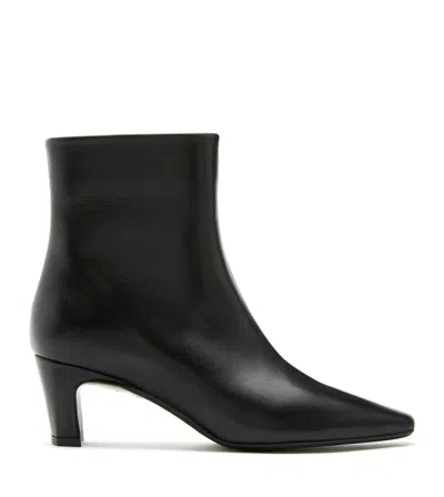 La Canadienne Elisabeth Leather Bootie In Black