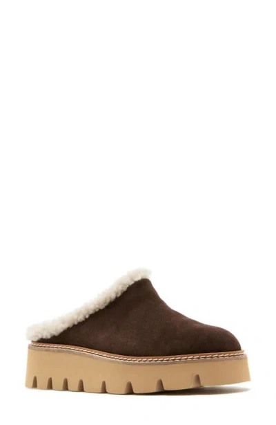 La Canadienne Era Genuine Shearling Mule In Brown