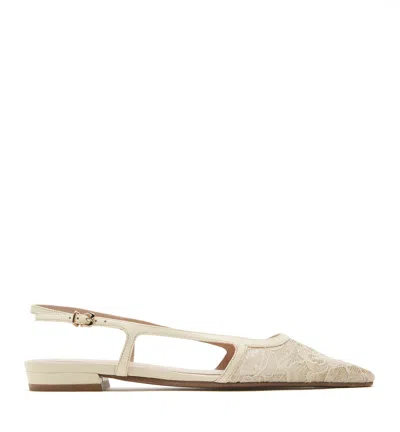 La Canadienne Fannie Lace Slingback Flat In Multi