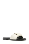 La Canadienne Farrah Slide Sandal In White