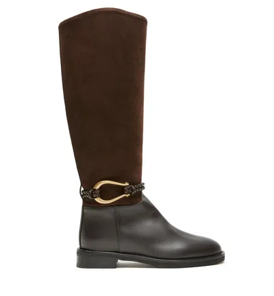 La Canadienne Feelix Suede Boot In Brunette
