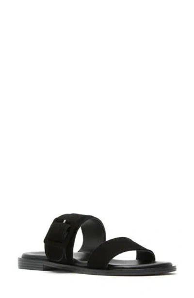 La Canadienne Fennix Buckle Slide Sandal In Black