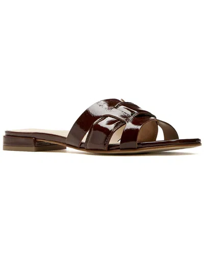 La Canadienne Flore Leather Sandal In Red