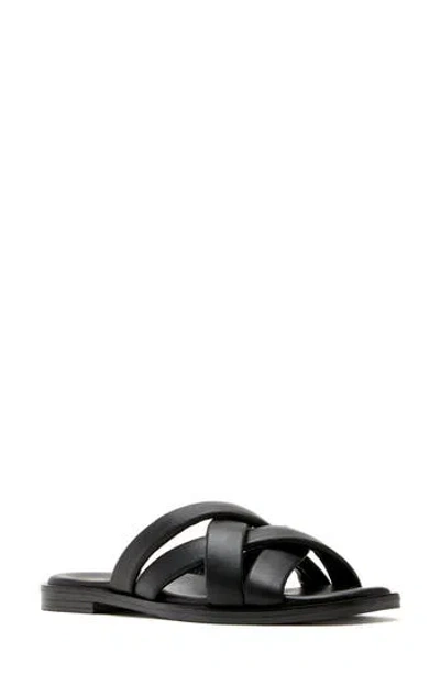 La Canadienne Fox Slide Sandal In Black