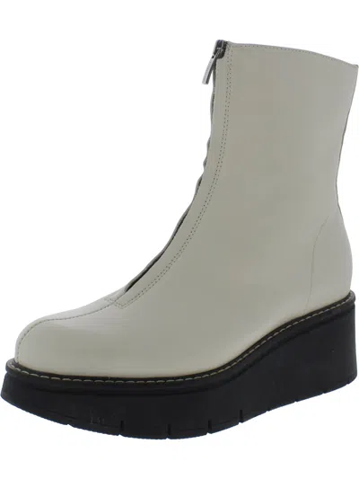 La Canadienne Gale Womens Leather Booties In Gray