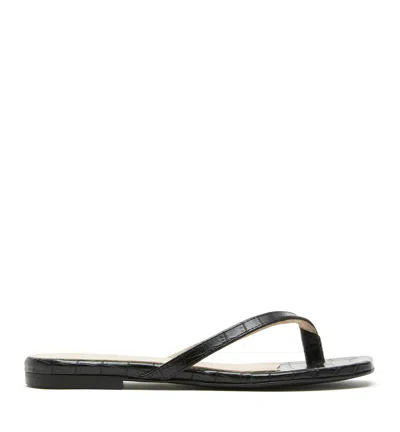 La Canadienne Giselle Leather Sandal In Black