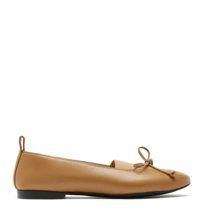 La Canadienne Graduate Leather Ballet Flat In Brown