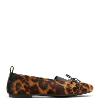 La Canadienne Graduate Leopard Ballet Flat In Multi