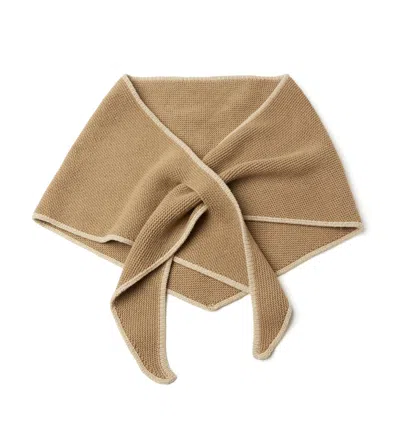 La Canadienne Habit Wool & Cashmere Blend Scarf In Camel