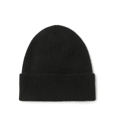 La Canadienne Haider Cashmere Beanie In Black