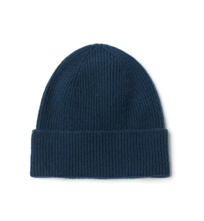 La Canadienne Haider Cashmere Beanie In Blue