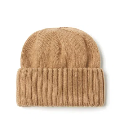 La Canadienne Hailee Wool Blend Beanie In Camel