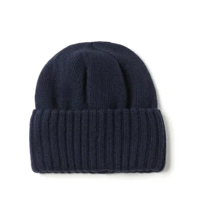 La Canadienne Hailee Wool Blend Beanie In Navy