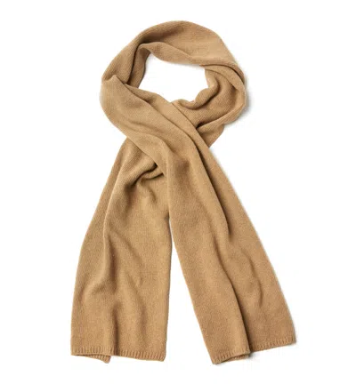 La Canadienne Hana Wool Blend Scarf In Camel