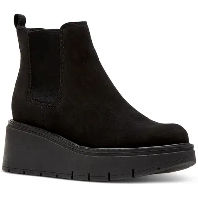 La Canadienne Haskell Womens Stretch Wedge Boots In Black