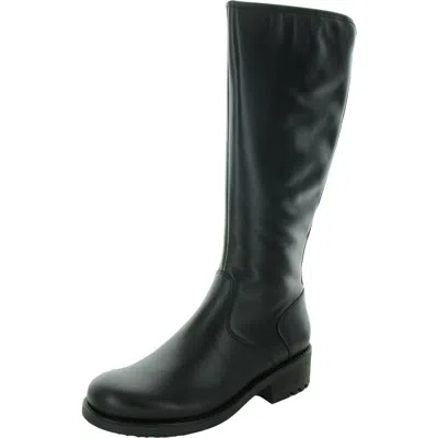 La Canadienne Huxley Womens Zipper Leather Knee-high Boots In Black