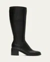 La Canadienne Jack Leather Knee High Boots In Black