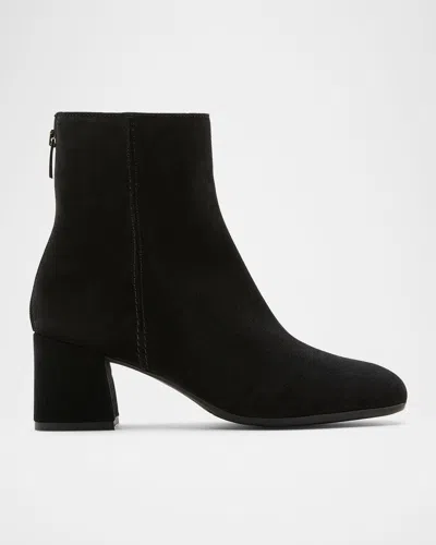 LA CANADIENNE JASON SUEDE ANKLE BOOTIES