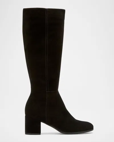 La Canadienne Jaxson Suede Knee-high Boots In Multi