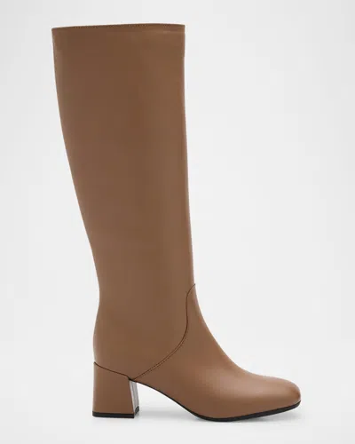 La Canadienne Jayce Waterproof Leather Knee-high Boots In Brown