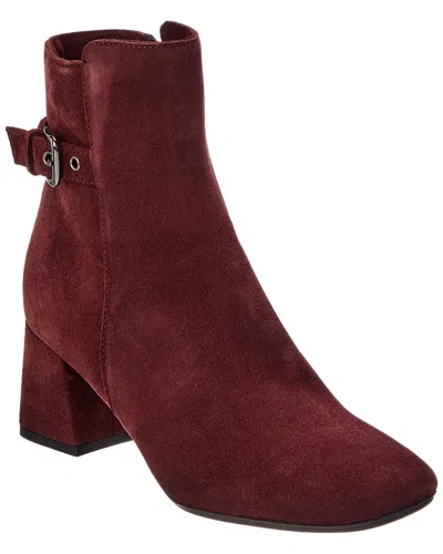 La Canadienne Jeff Suede Bootie In Burgundy