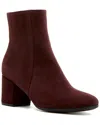 La Canadienne Joanie Waterproof Suede Bootie In Red