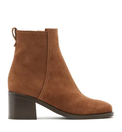 La Canadienne Jordan Suede Bootie In Caramel