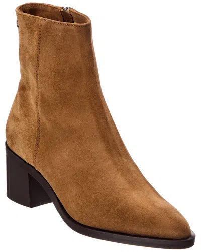 La Canadienne Julieta Suede Bootie In Brown