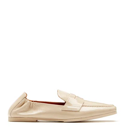 La Canadienne Kitson Crushed Leather Loafer In Neutral