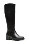 La Canadienne Savoury Waterproof Knee High Boot In Black Leather