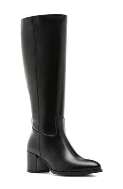 La Canadienne Korso Knee High Boot In Black Leather