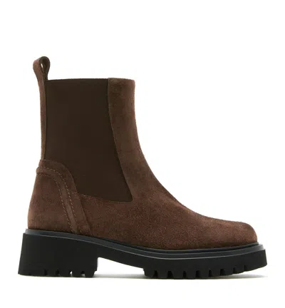La Canadienne Kudos Suede Bootie In Brown