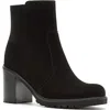 La Canadienne Kylee Waterproof Bootie In Black Suede