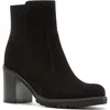 La Canadienne Kylee Waterproof Bootie In Black Suede