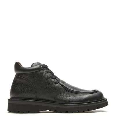 La Canadienne Less Men's Pebble Leather Boot In Black