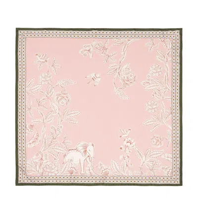 La Canadienne Lilibet Silk Scarf In Pink