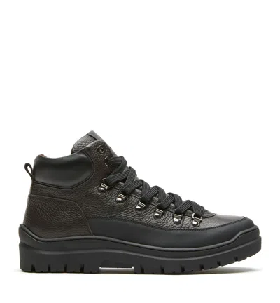 La Canadienne Lodanos Men's Pebble Leather Boot In Brown