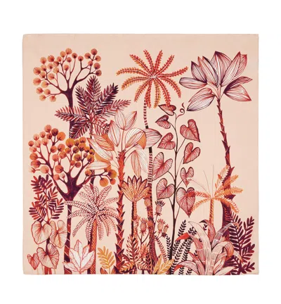 La Canadienne Lourdes Silk Scarf In Yellow