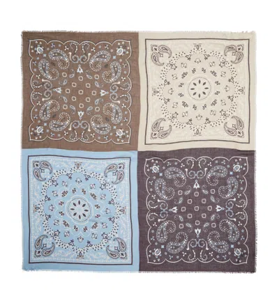 La Canadienne Lumie Modal And Silk Scarf In Brown