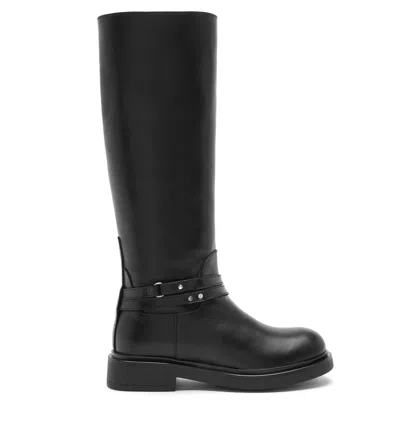 La Canadienne Macchina Shearling Lined Leather Boot In Black