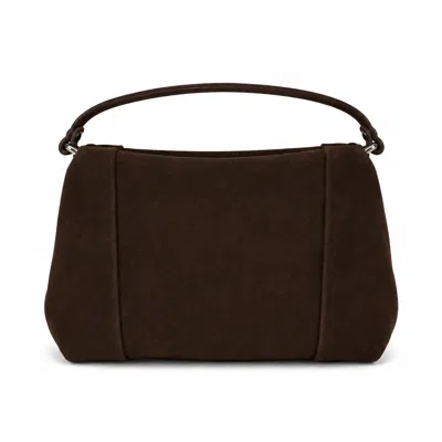 La Canadienne Macron Suede Bag In Toast