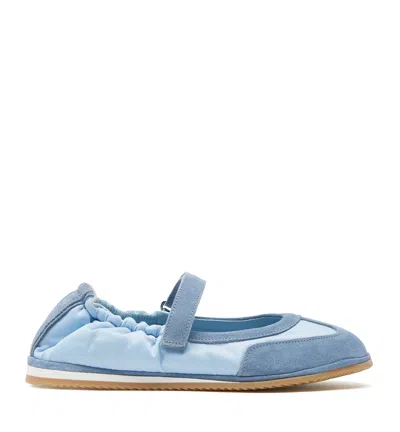 La Canadienne Maria Nylon Mary Jane Sneaker In Blue